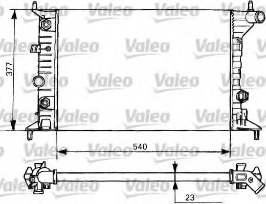 731393 VALEO Cooling System Radiator, engine cooling