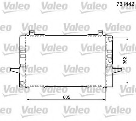 731442 VALEO Cooling System Radiator, engine cooling