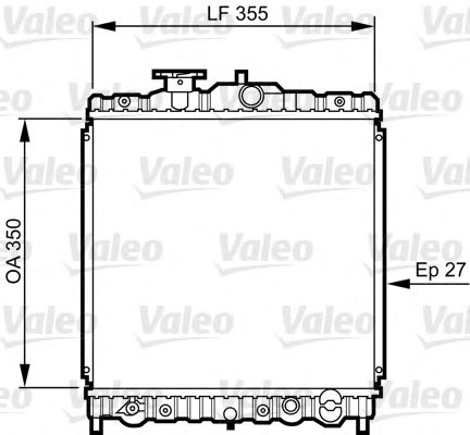 731469 VALEO Cooling System Radiator, engine cooling