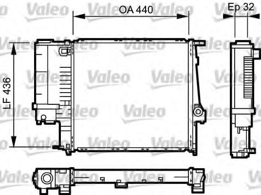 731511 VALEO Radiator, engine cooling