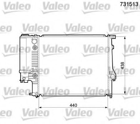 731513 VALEO Radiator, engine cooling