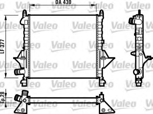 731552 VALEO Cooling System Radiator, engine cooling