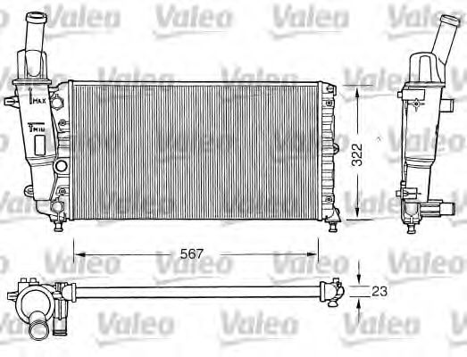 731558 VALEO Radiator, engine cooling