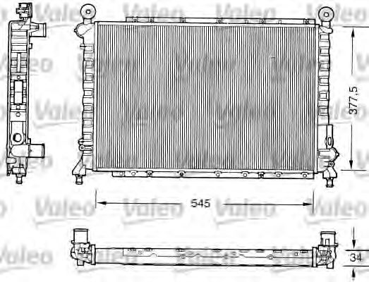 731559 VALEO Cooling System Radiator, engine cooling