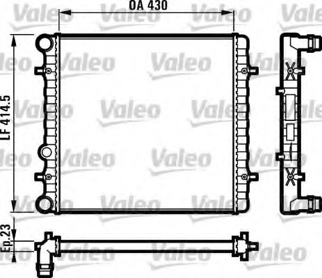 731607 VALEO Cooling System Radiator, engine cooling