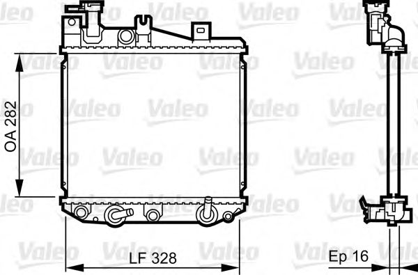 731622 VALEO Radiator, engine cooling