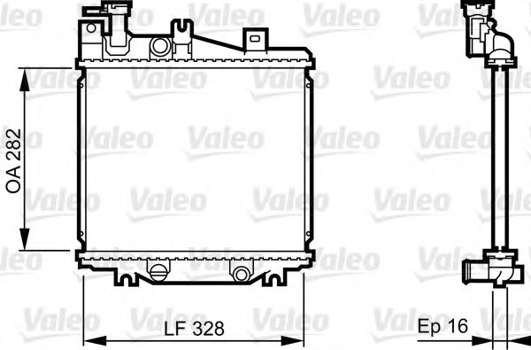 731625 VALEO Radiator, engine cooling