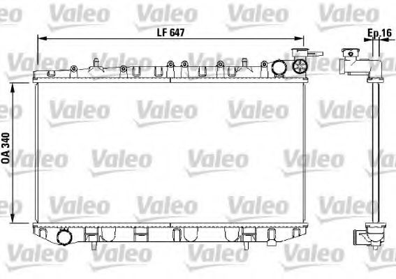 731659 VALEO Radiator, engine cooling