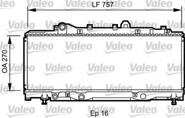 731980 VALEO Radiator, engine cooling