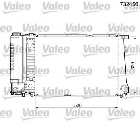 732456 VALEO Radiator, engine cooling