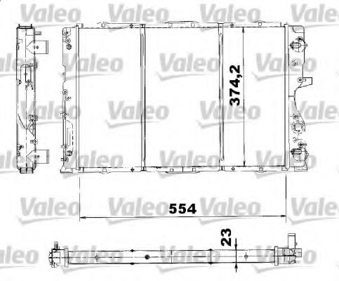 732745 VALEO Radiator, engine cooling