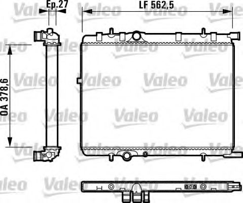 732895 VALEO Cooling System Radiator, engine cooling