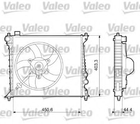 733074 VALEO Radiator, engine cooling