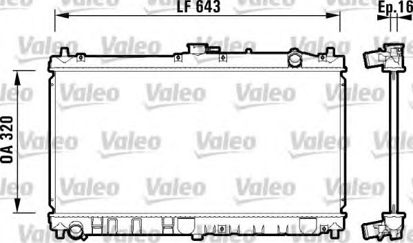 734119 VALEO Radiator, engine cooling