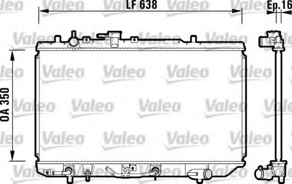 734121 VALEO Radiator, engine cooling
