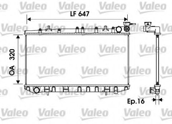 734151 VALEO Radiator, engine cooling