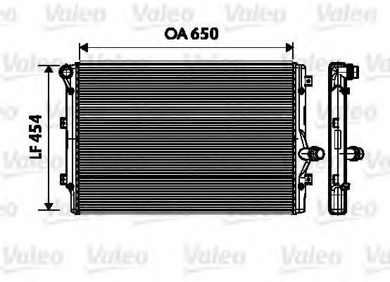 734333 VALEO Radiator, engine cooling
