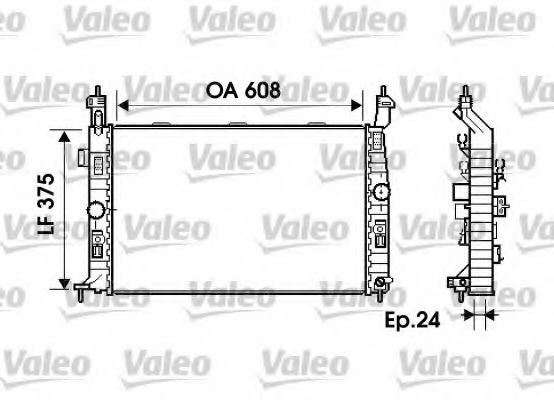 734384 VALEO Radiator, engine cooling
