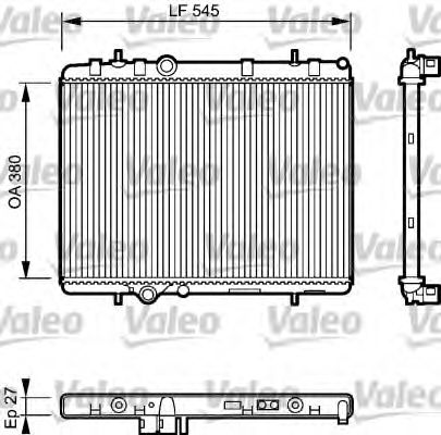 734423 VALEO Cooling System Radiator, engine cooling