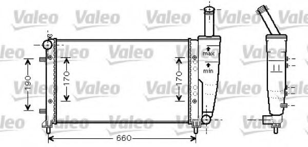 734457 VALEO Cooling System Radiator, engine cooling