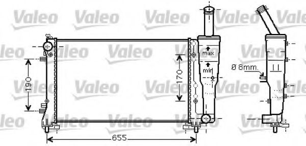 734458 VALEO Cooling System Radiator, engine cooling