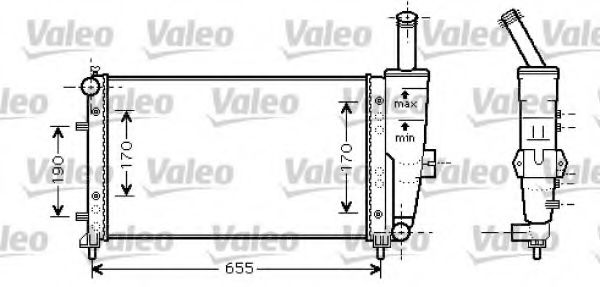 734459 VALEO Radiator, engine cooling