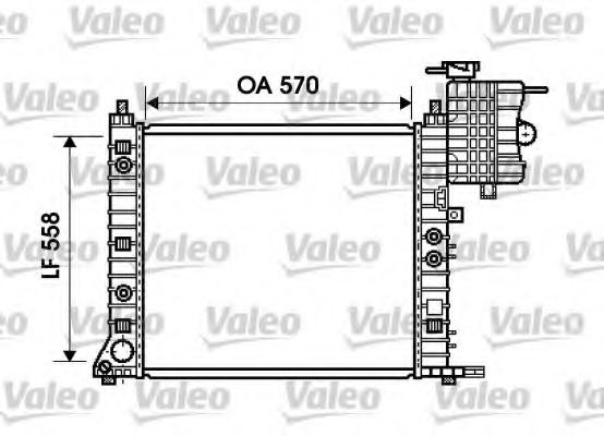 734806 VALEO Radiator, engine cooling