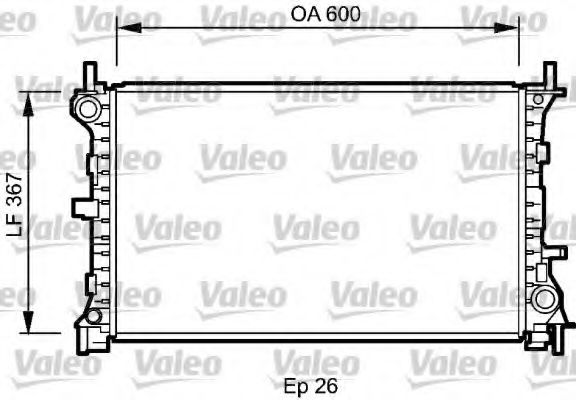 735046 VALEO Radiator, engine cooling