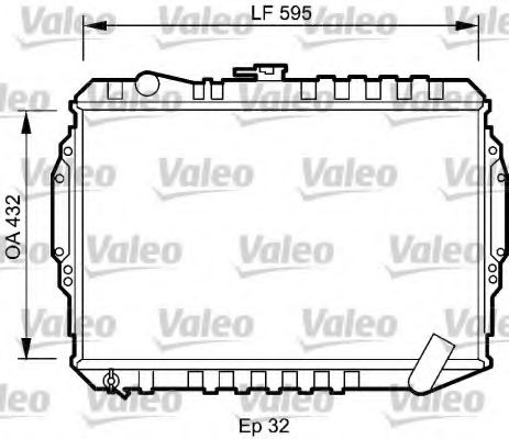 735060 VALEO Radiator, engine cooling