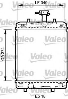 735072 VALEO Cooling System Radiator, engine cooling