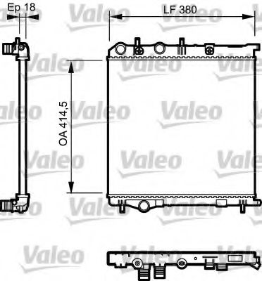735125 VALEO Radiator, engine cooling