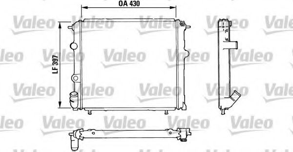 810912 VALEO Cooling System Radiator, engine cooling