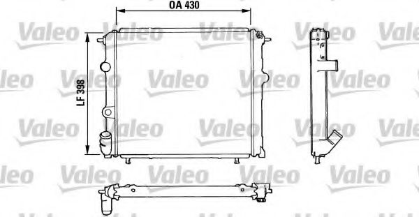 810914 VALEO Cooling System Radiator, engine cooling