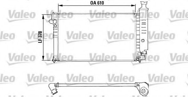 810919 VALEO Radiator, engine cooling