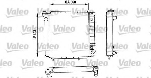 810934 VALEO Radiator, engine cooling