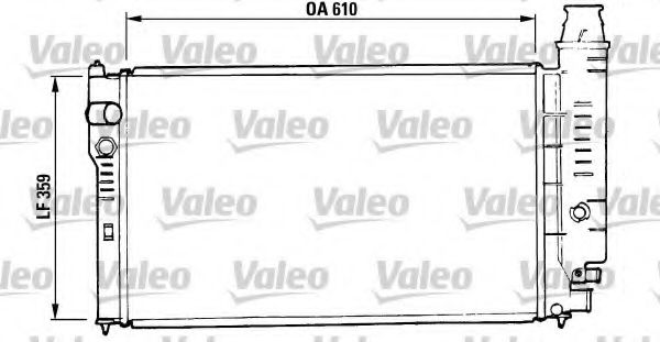 810955 VALEO Cooling System Radiator, engine cooling