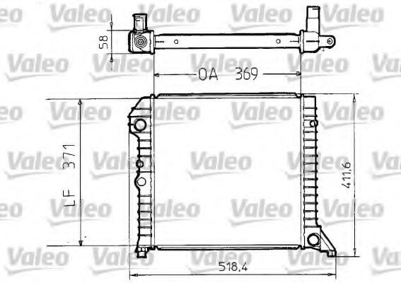 810956 VALEO Cooling System Radiator, engine cooling