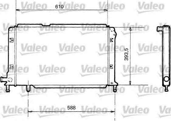 810985 VALEO Radiator, engine cooling