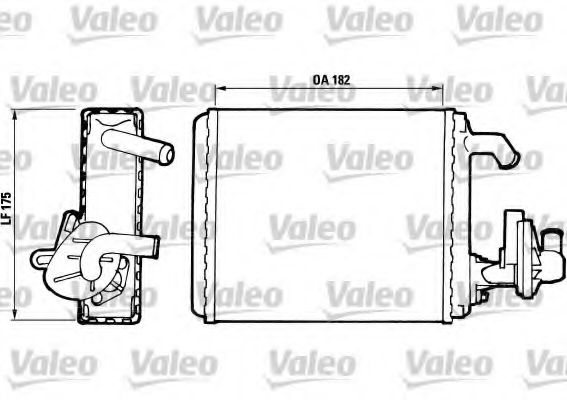 811065 VALEO Heating / Ventilation Heat Exchanger, interior heating
