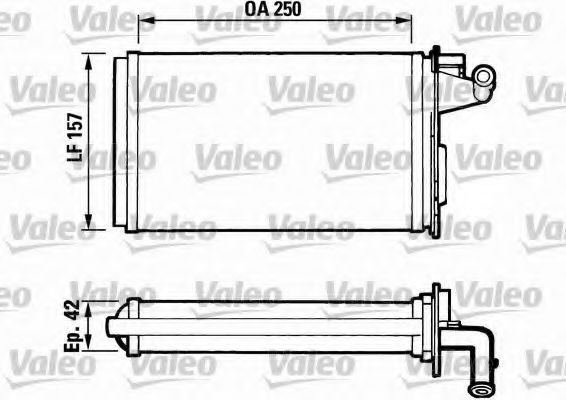 811075 VALEO Heat Exchanger, interior heating