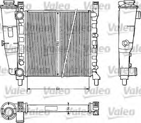 811385 VALEO Radiator, engine cooling