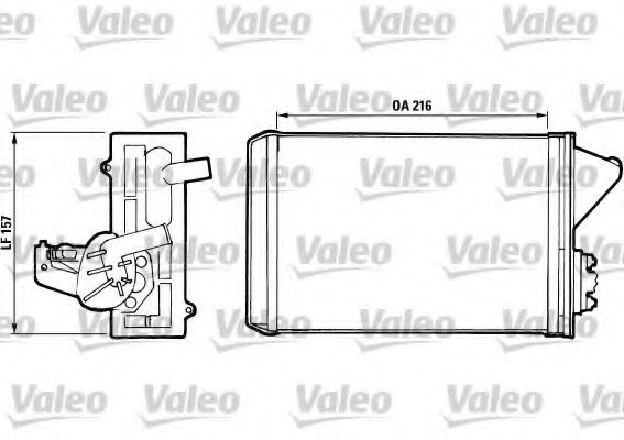 811397 VALEO Heat Exchanger, interior heating