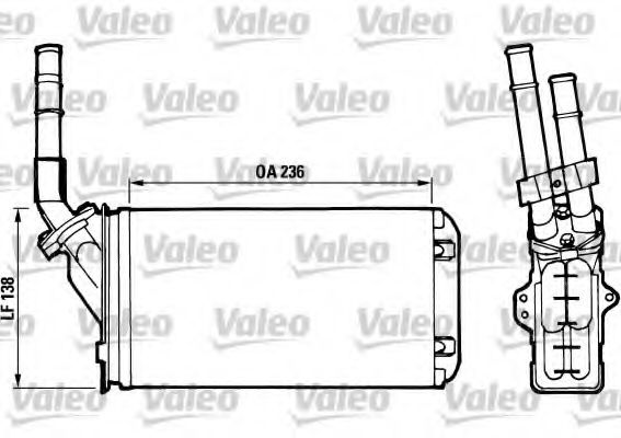 812002 VALEO Heat Exchanger, interior heating