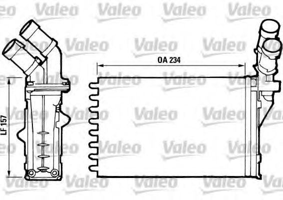 812006 VALEO Heat Exchanger, interior heating