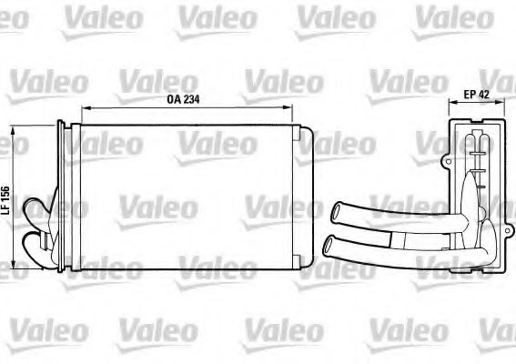 812012 VALEO Heat Exchanger, interior heating