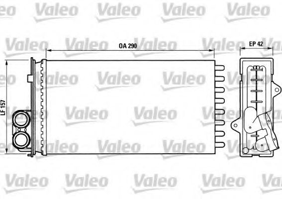 812014 VALEO Heat Exchanger, interior heating