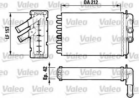 812017 VALEO Heat Exchanger, interior heating
