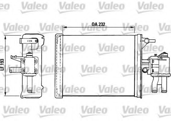 812024 VALEO Heat Exchanger, interior heating