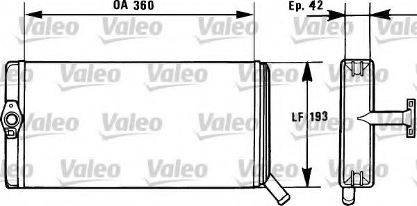 812026 VALEO Heating / Ventilation Heat Exchanger, interior heating