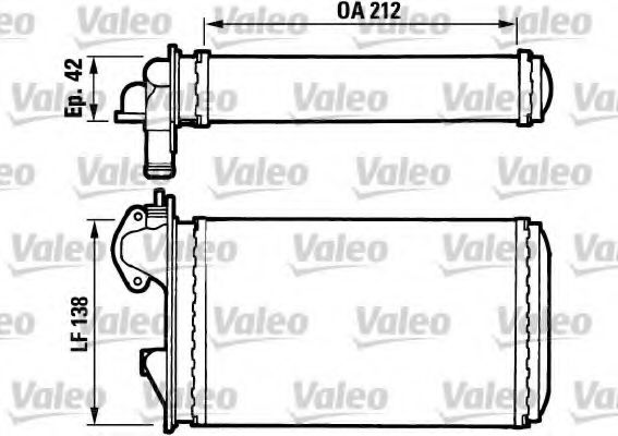 812029 VALEO Heat Exchanger, interior heating